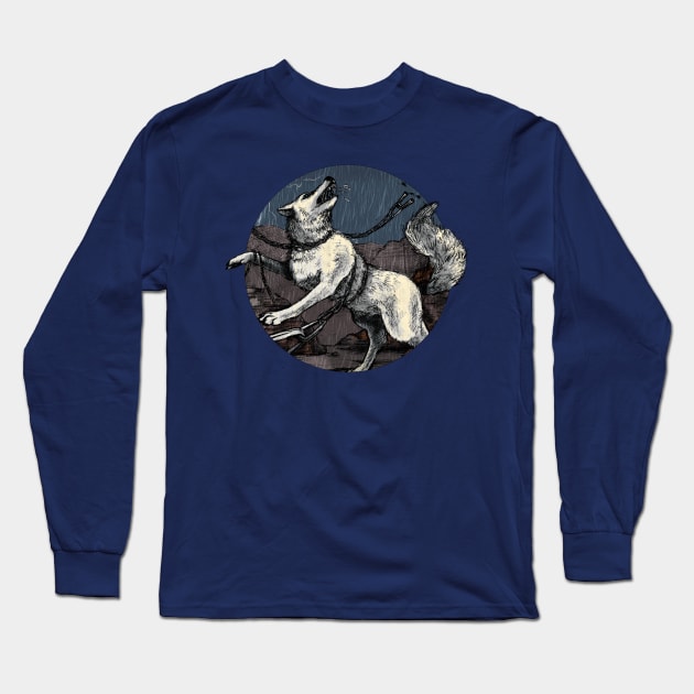 Fenrir Long Sleeve T-Shirt by AniaArtNL